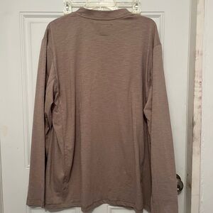 Venado Men's Casual Long Sleeve Button-Down Shirt Taupe Brown